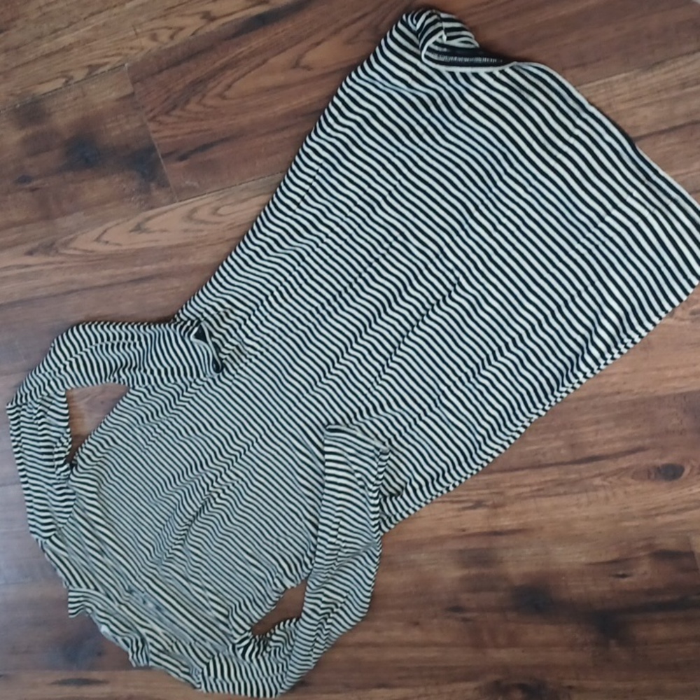 Gap stripes strech womens maxidress long sleeve strechy grunge casual goth whyms